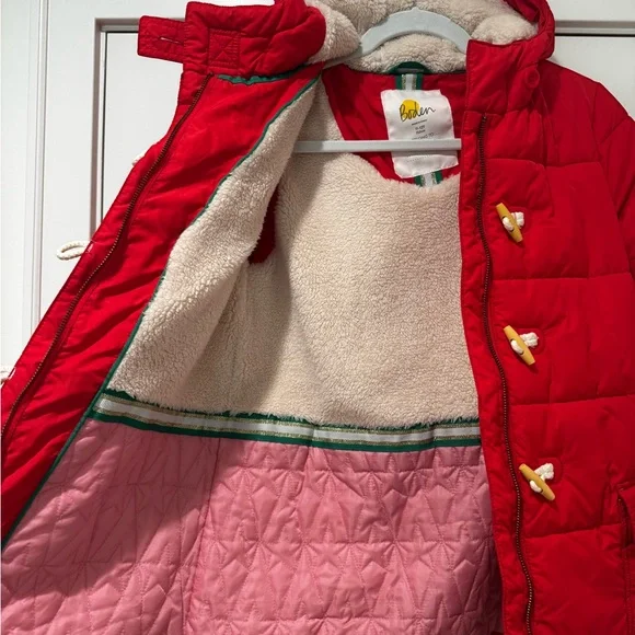 Mini Boden Puffer Coat sz 11-12